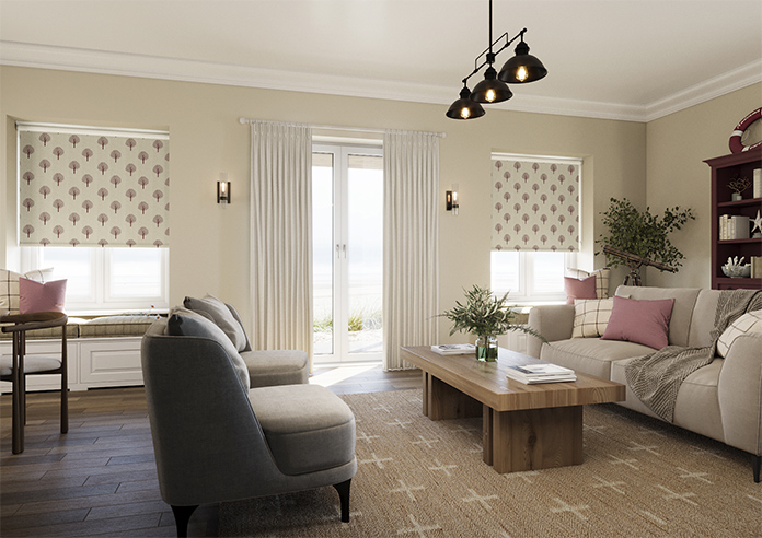 Emily Bond Yew Tree, Mulberry - Roller Blind - Image 7